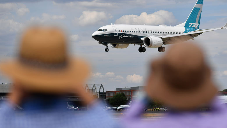 Boeing 737 MAX blijft in Groot Brittanië aan de grond