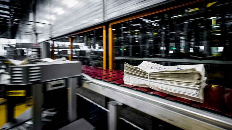 Geen krant in de bus door storing bij drukkerij