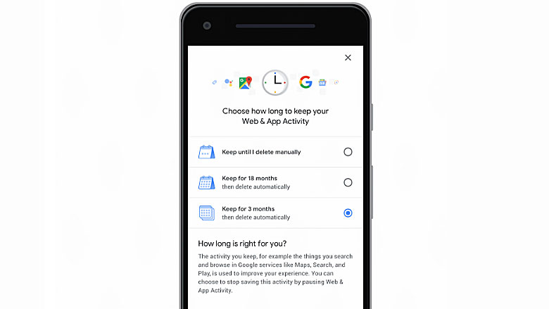 Google: Automatisch verwijderen van gegevens binnenkort mogelijk