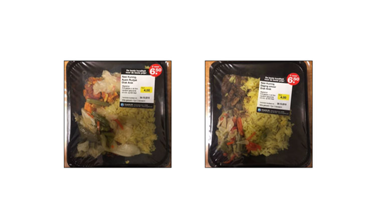 Hoogvliet roept nasi-maaltijd met verkeerd etiket terug