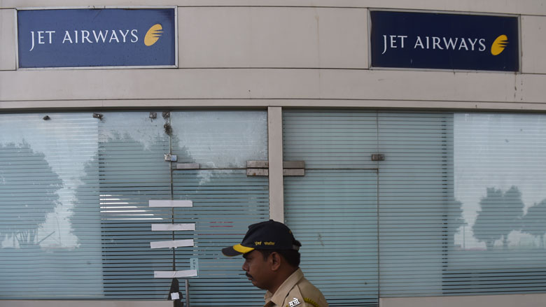 'Jet Airways is failliet verklaard'