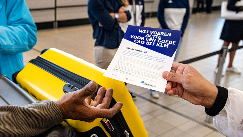 Vluchten uitgevallen door KLM-staking