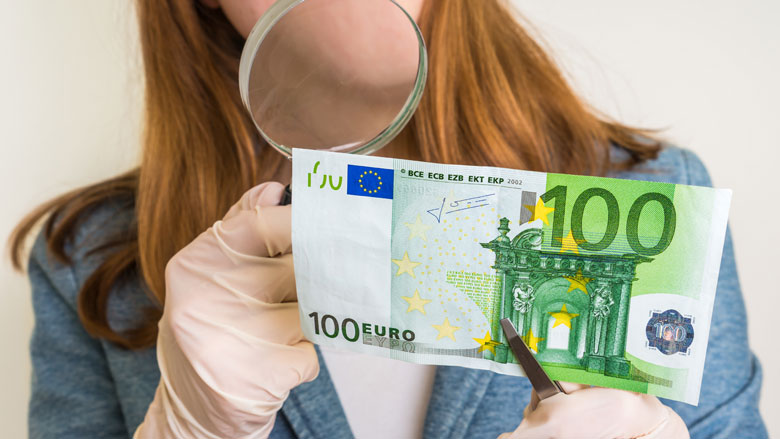 Minder valse eurobiljetten aangetroffen in Nederland