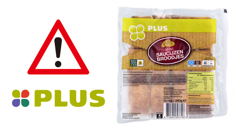 PLUS roept saucijzenbroodjes terug wegens foutieve allergeneninformatie