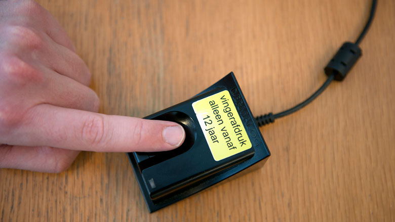 Vingerafdruk op identiteitskaart komt terug