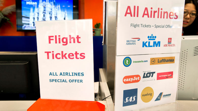 Duurdere vliegtickets zorgen voor stijging van gemiddelde consumentenprijzen
