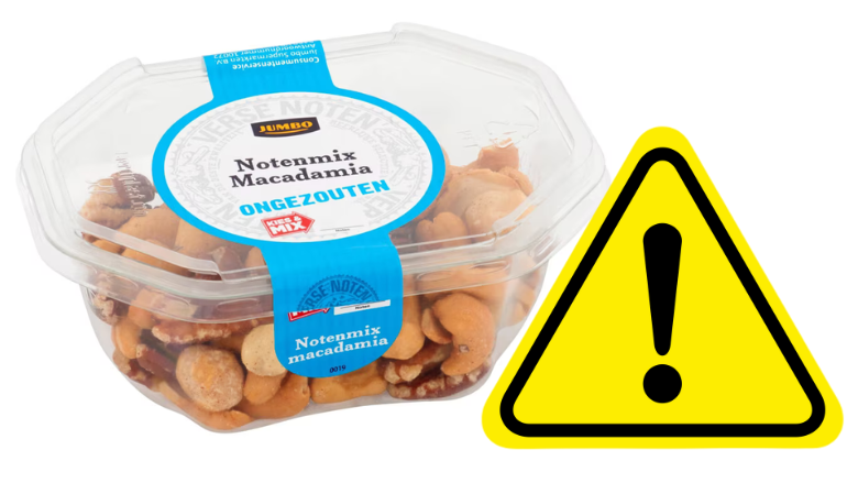 Jumbo roept Notenmix Macadamia terug: allergenen niet vermeld