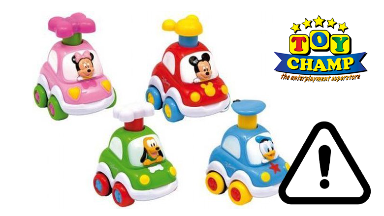 Gevaarlijk kinderspeelgoed: Press & Go Cars Disney - Radar - consumentenprogramma van AVROTROS